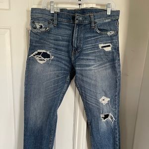 Hollister Blue Worn out Jeans!